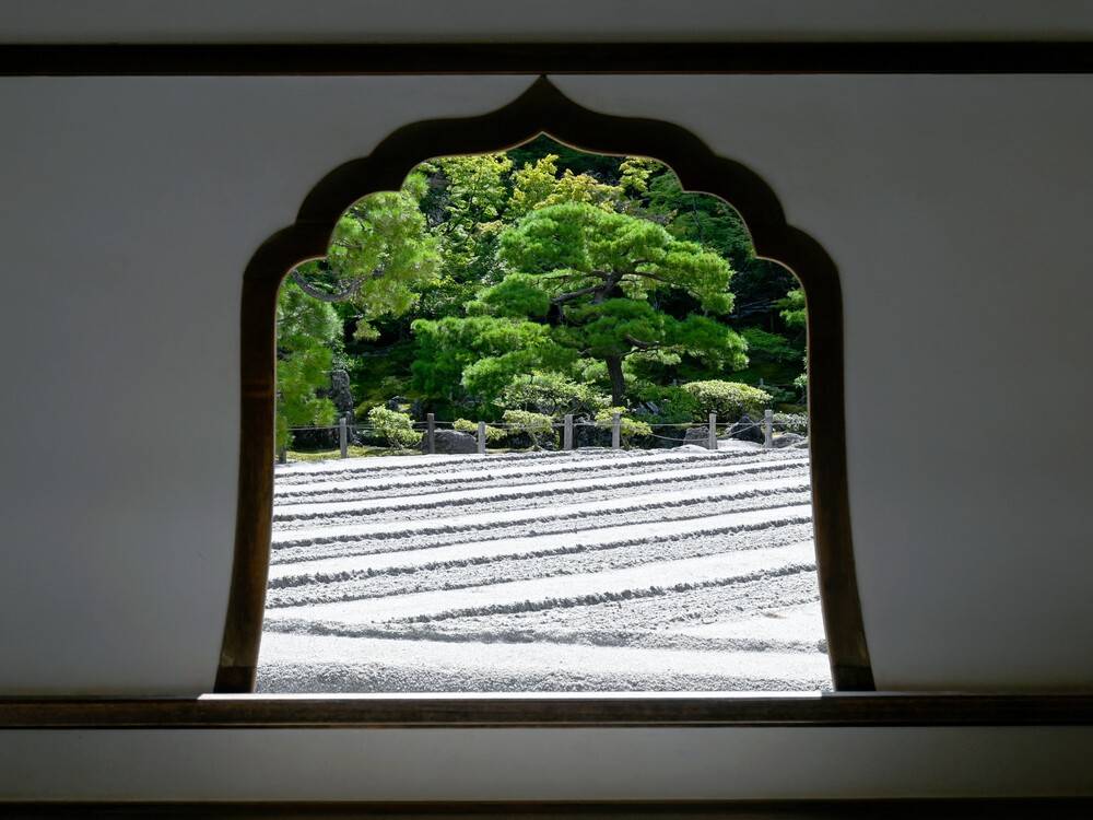 銀閣寺銀沙灘